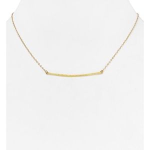 Gorjana Small Gold Taner Bar Necklace